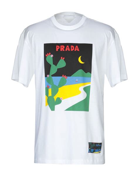 prada shirt men white|Prada white t shirt men.